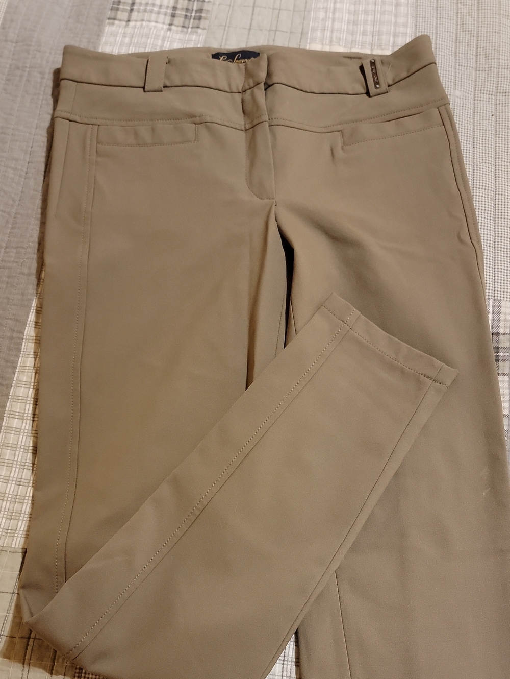 Luisa Spagnoli Khaki Stretch Pants